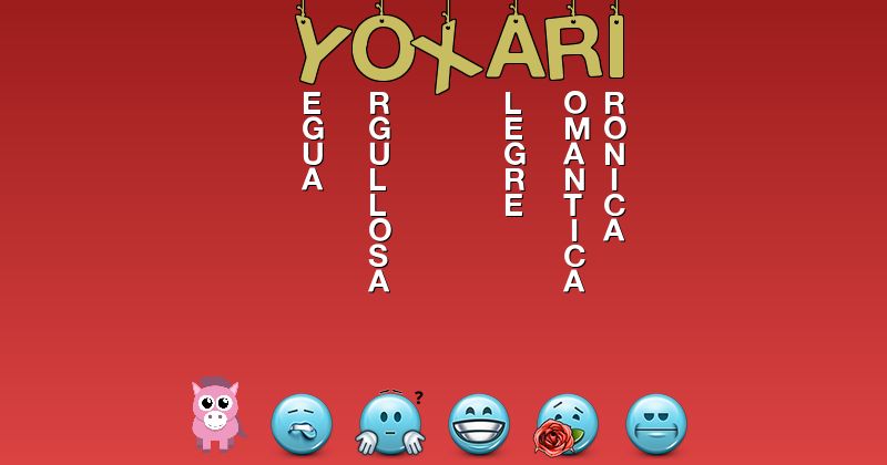 Emoticones para yoxari - Emoticones para tu nombre