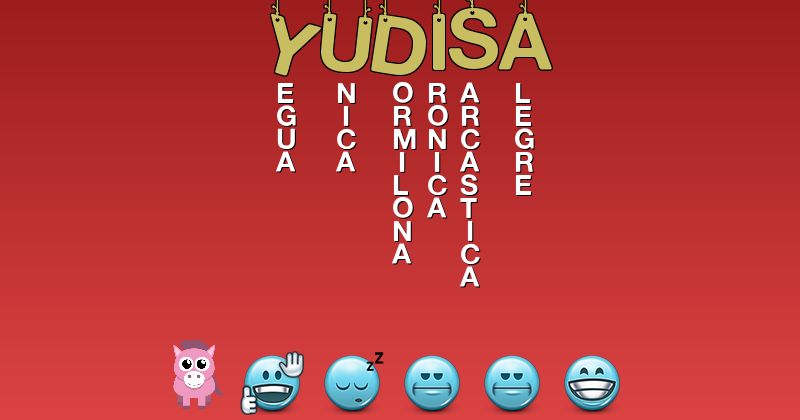 Emoticones para yudisa - Emoticones para tu nombre