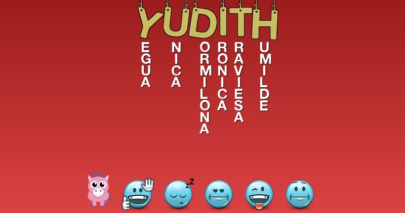 Emoticones para yudith - Emoticones para tu nombre