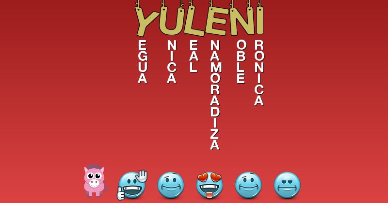 Emoticones para yuleni - Emoticones para tu nombre