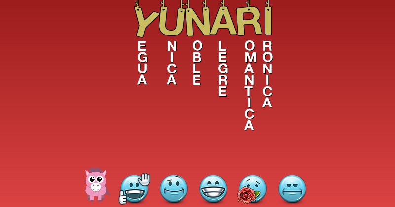 Emoticones para yunari - Emoticones para tu nombre