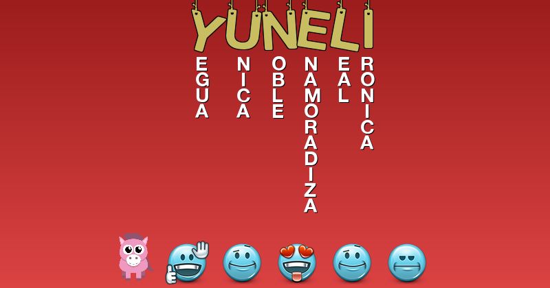 Emoticones para yuneli - Emoticones para tu nombre