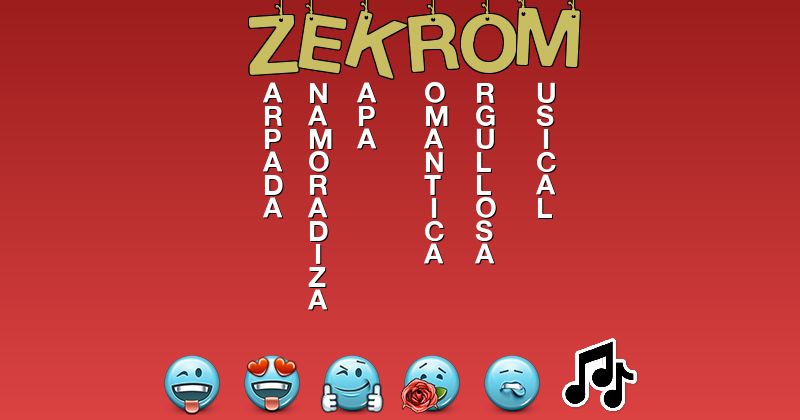 Emoticones para zekrom - Emoticones para tu nombre