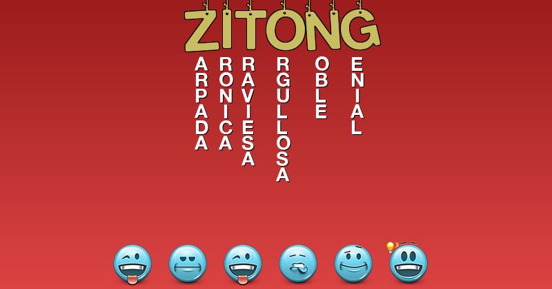 Emoticones para zitong - Emoticones para tu nombre