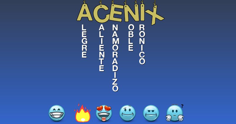 Emoticones para acenix - Emoticones para tu nombre