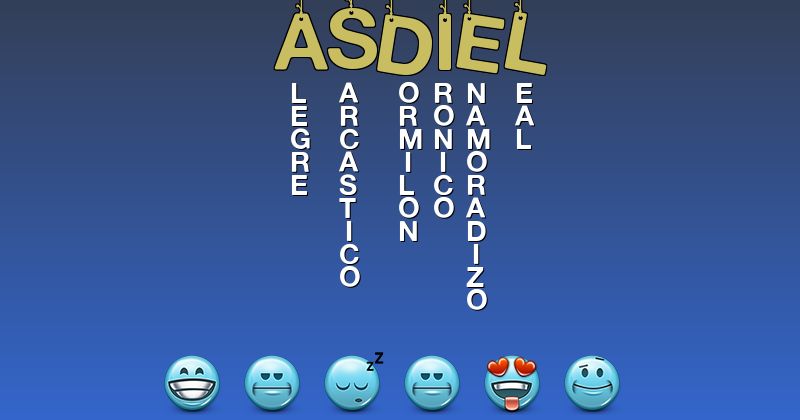 Emoticones para asdiel - Emoticones para tu nombre