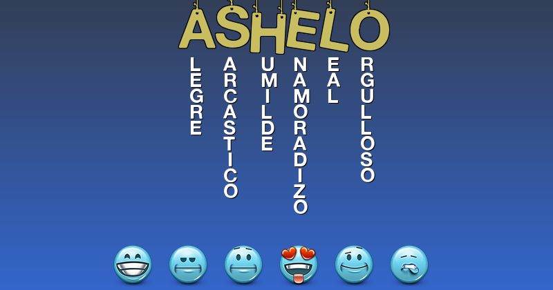 Emoticones para ashelo - Emoticones para tu nombre