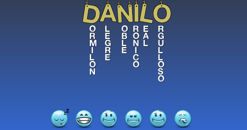 Emoticones para danilo - Emoticones para tu nombre