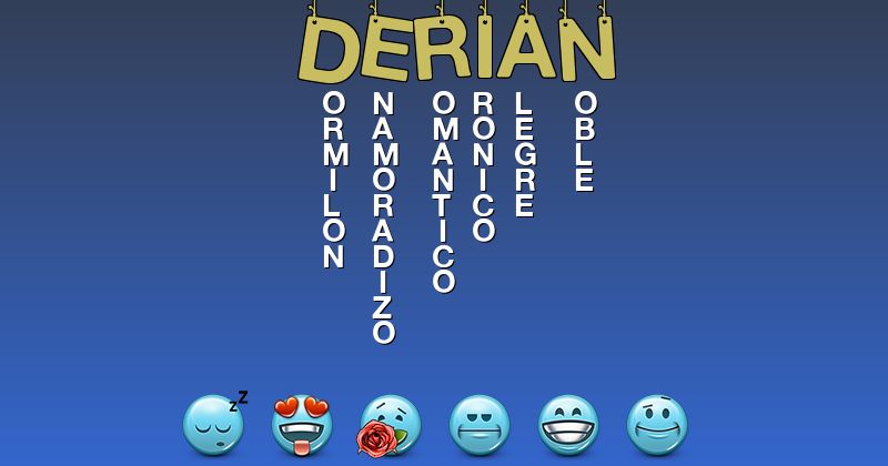 Emoticones para derian - Emoticones para tu nombre