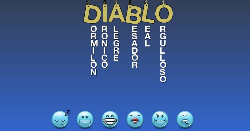 Emoticones para diablo - Emoticones para tu nombre