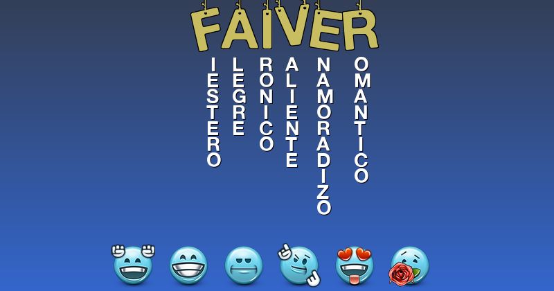 Emoticones para faiver - Emoticones para tu nombre