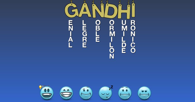 Emoticones para gandhi - Emoticones para tu nombre