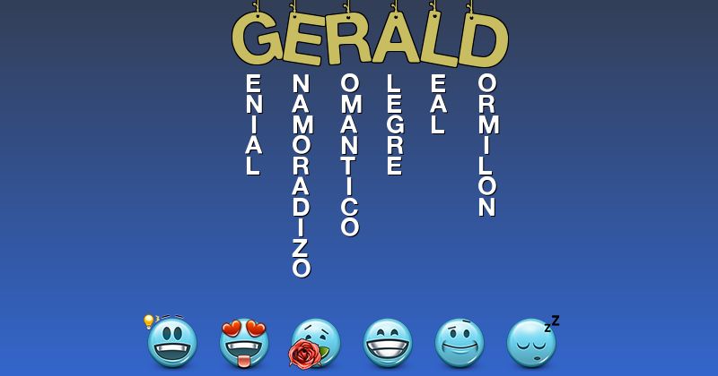 Emoticones para gerald - Emoticones para tu nombre