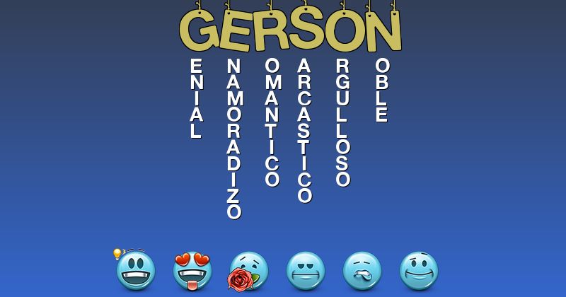 Emoticones para gerson - Emoticones para tu nombre