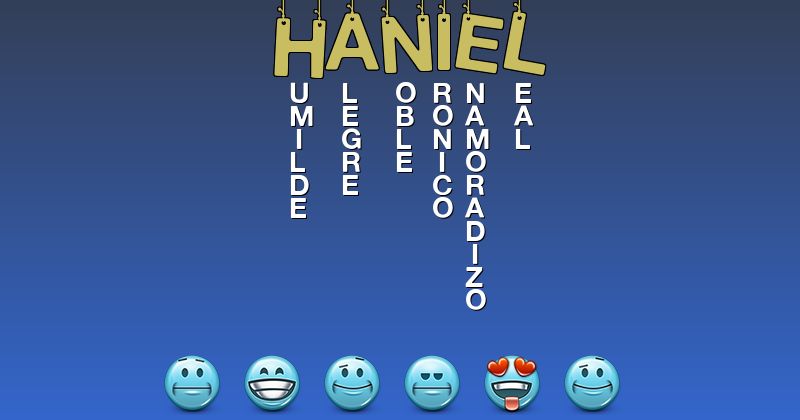 Emoticones para haniel - Emoticones para tu nombre