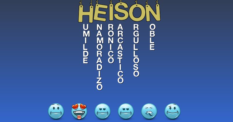 Emoticones para heison - Emoticones para tu nombre