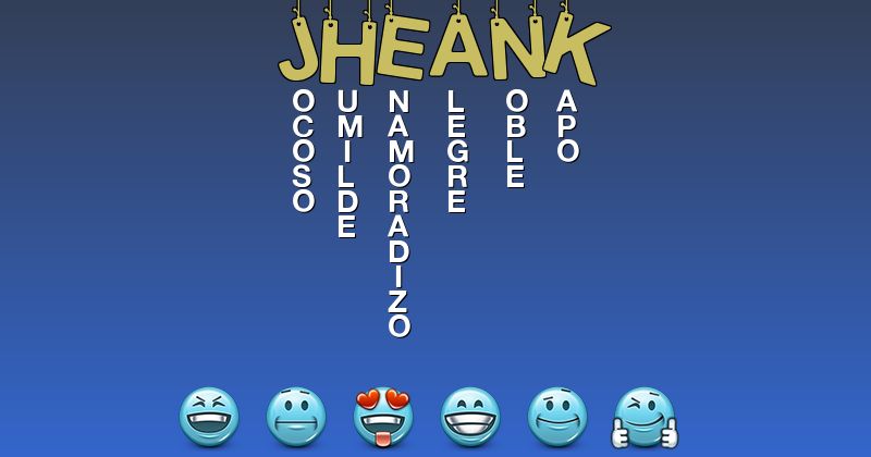 Emoticones para jheank - Emoticones para tu nombre