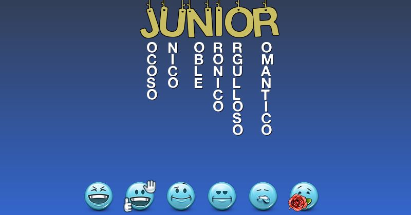 Emoticones para junior - Emoticones para tu nombre