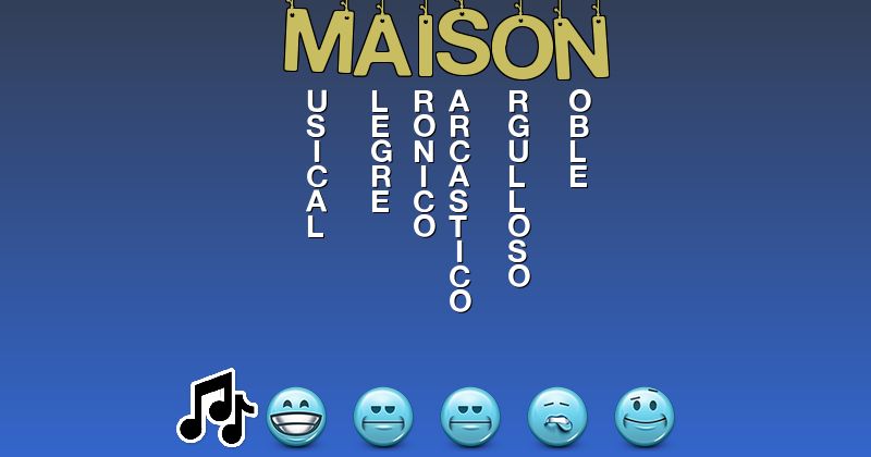 Emoticones para maison - Emoticones para tu nombre
