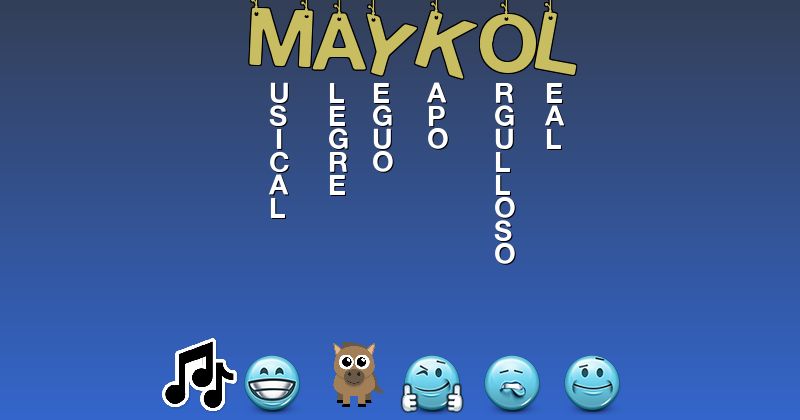 Emoticones para maykol - Emoticones para tu nombre