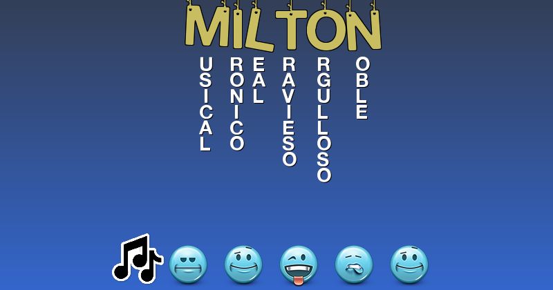 Emoticones para milton - Emoticones para tu nombre