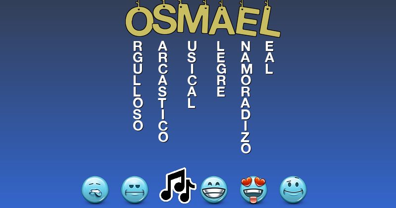 Emoticones para osmael - Emoticones para tu nombre