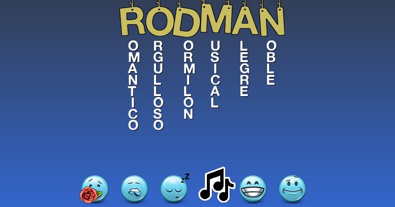 Emoticones para rodman - Emoticones para tu nombre