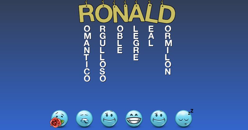 Emoticones para ronald - Emoticones para tu nombre