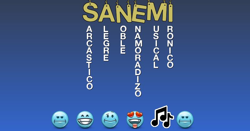 Emoticones para sanemi - Emoticones para tu nombre