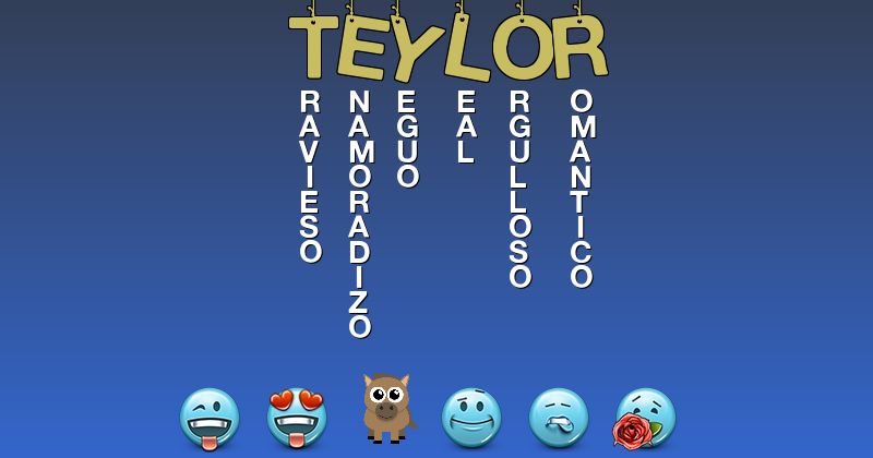 Emoticones para teylor - Emoticones para tu nombre