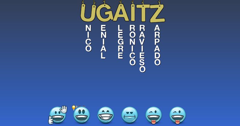 Emoticones para ugaitz - Emoticones para tu nombre