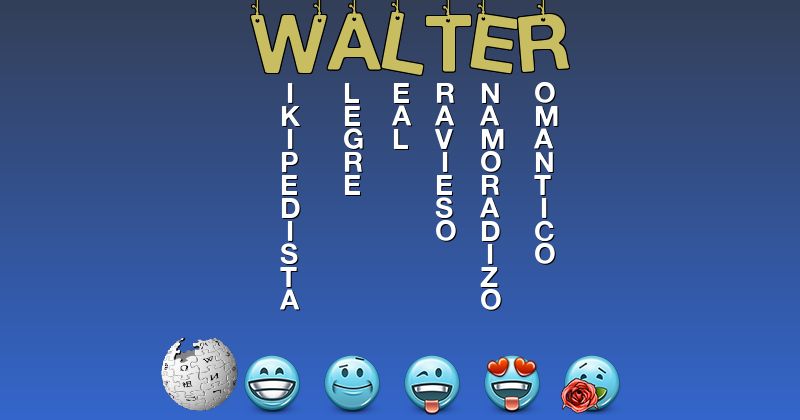 Emoticones para walter - Emoticones para tu nombre