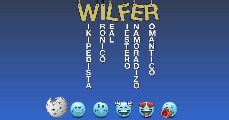 Emoticones para wilfer - Emoticones para tu nombre