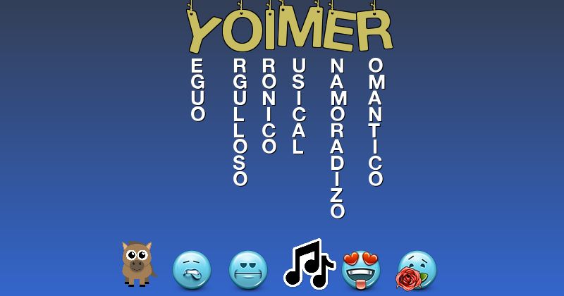 Emoticones para yoimer - Emoticones para tu nombre