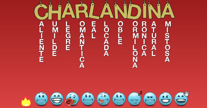 Emoticones para charlandina - Emoticones para tu nombre
