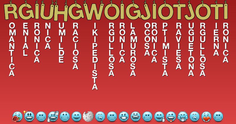 Emoticones para rgiuhgwoigjiotjoti - Emoticones para tu nombre