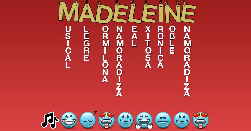 Emoticones para madeleine - Emoticones para tu nombre