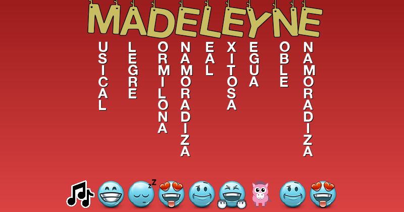 Emoticones para madeleyne - Emoticones para tu nombre