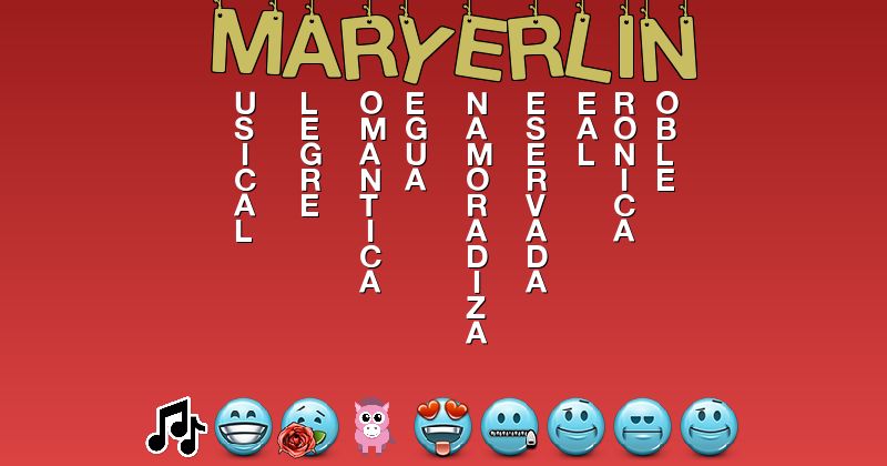 Emoticones para maryerlin - Emoticones para tu nombre