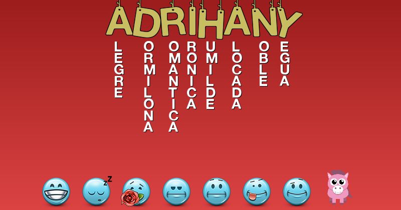 Emoticones para adrihany - Emoticones para tu nombre