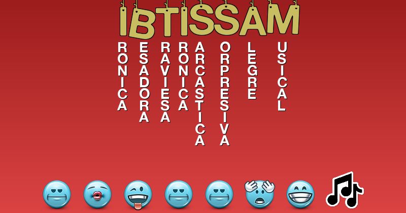 Emoticones para ibtissam - Emoticones para tu nombre