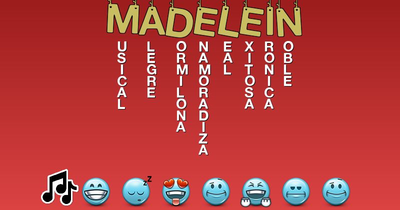 Emoticones para madelein - Emoticones para tu nombre