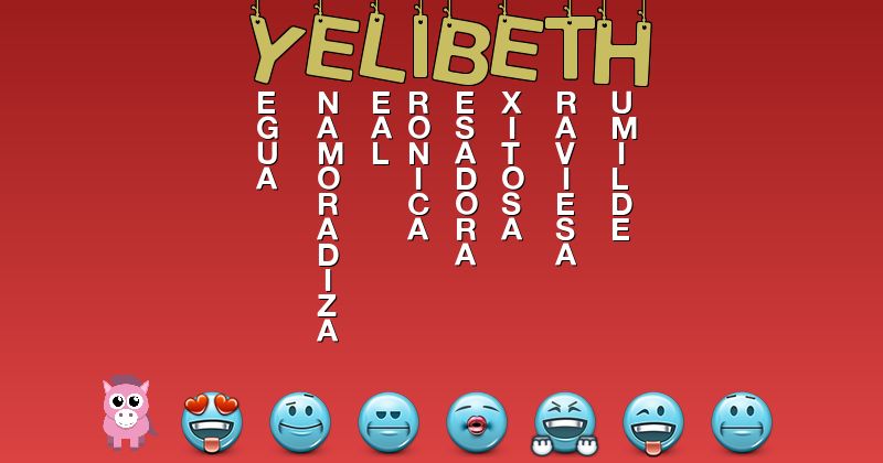 Emoticones para yelibeth - Emoticones para tu nombre