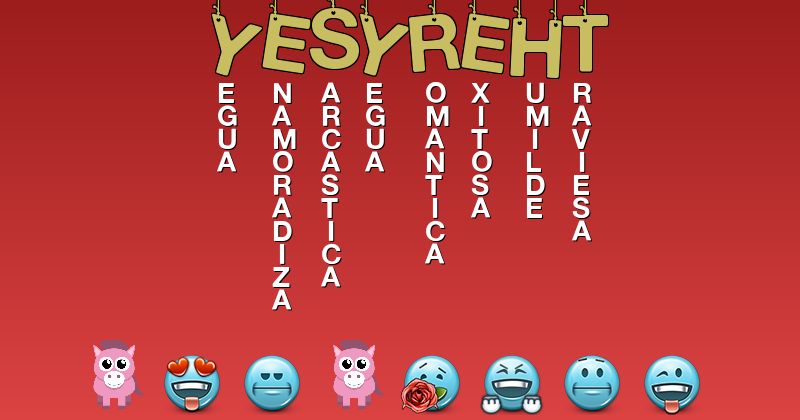 Emoticones para yesyreht - Emoticones para tu nombre