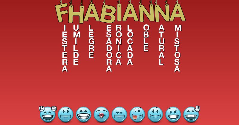 Emoticones para fhabianna - Emoticones para tu nombre