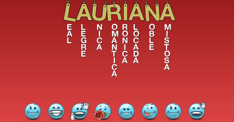 Emoticones para lauriana - Emoticones para tu nombre