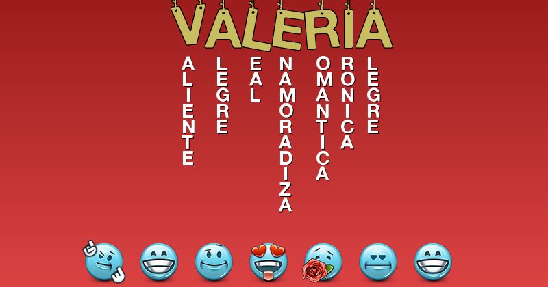 Emoticones para valería - Emoticones para tu nombre