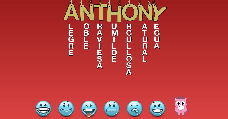 Emoticones para anthony - Emoticones para tu nombre