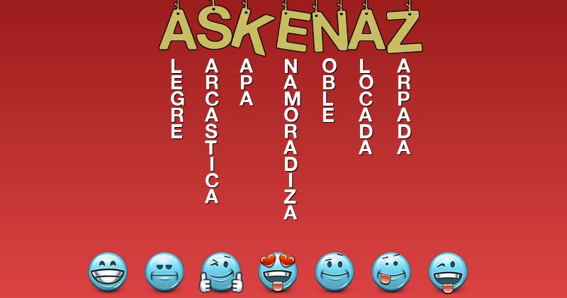 Emoticones para askenaz - Emoticones para tu nombre