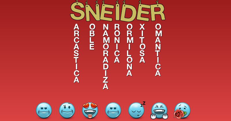 Emoticones para sneider - Emoticones para tu nombre